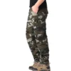 Pantalon Cargo Militar Camo Verde