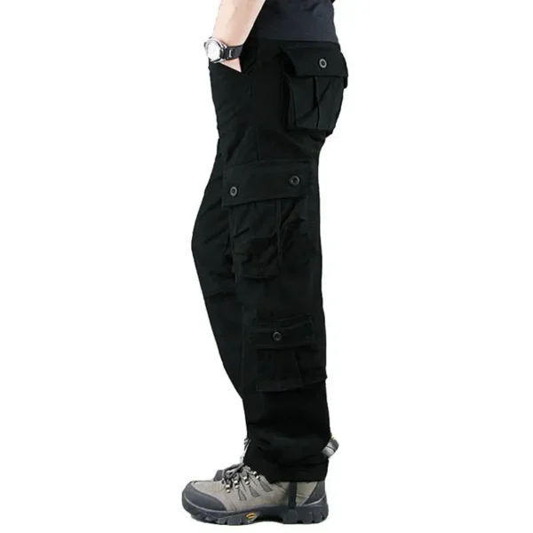 Pantalon Cargo Militar Negro